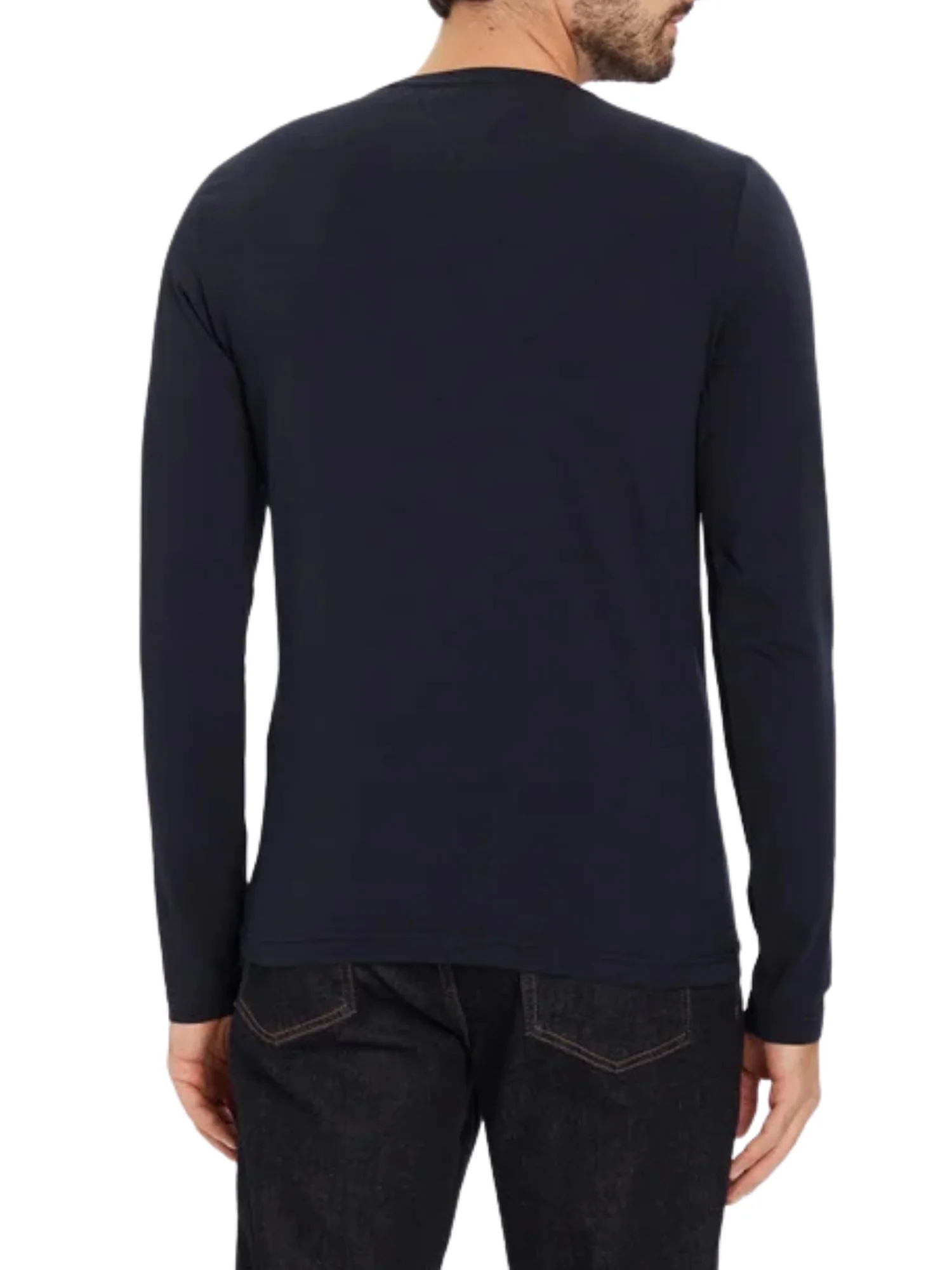 T-shirt con maniche corte Tommy Hilfiger modello stretch slim blu - Image 2