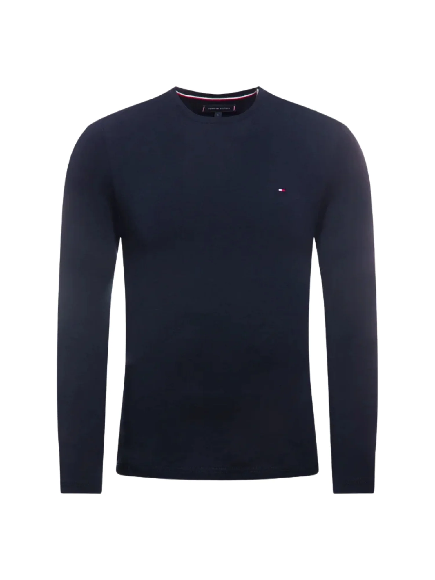 T-shirt con maniche corte Tommy Hilfiger modello stretch slim blu - Image 3