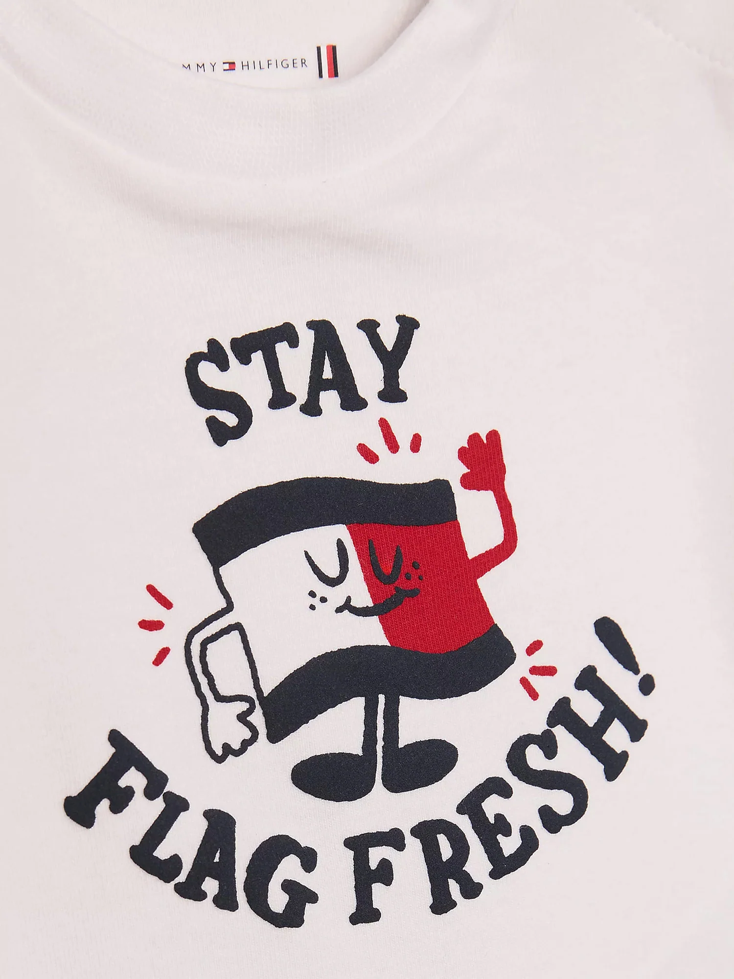 T-shirt neonato con logo grafico bianco - Image 3