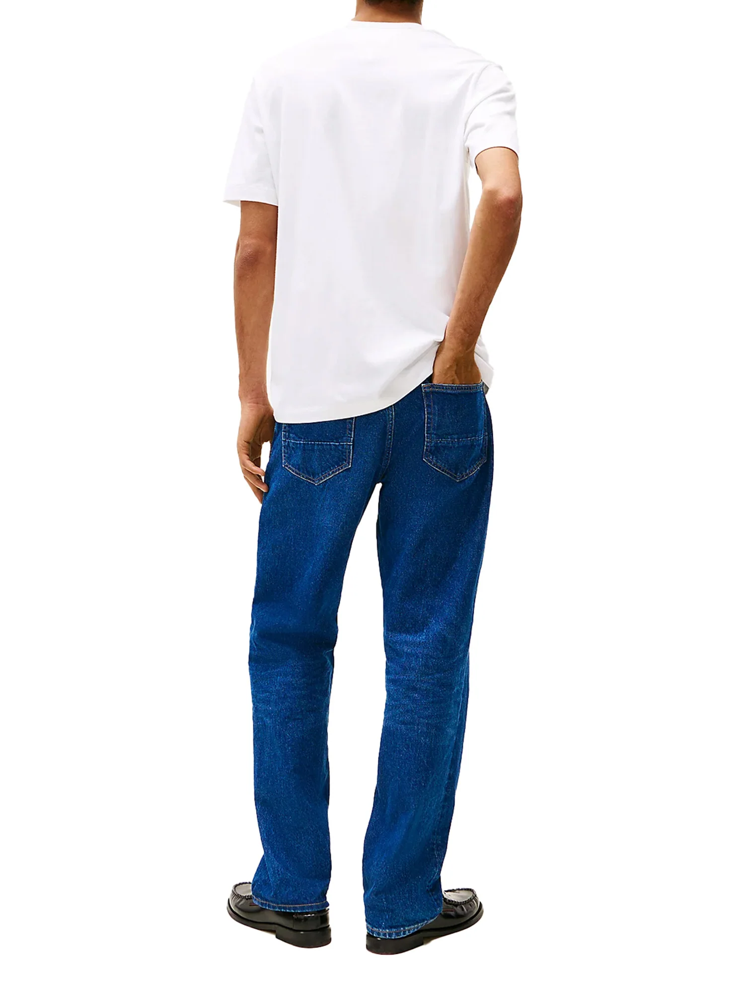 T-shirt regular fit con tasca sul petto bianco - Image 2