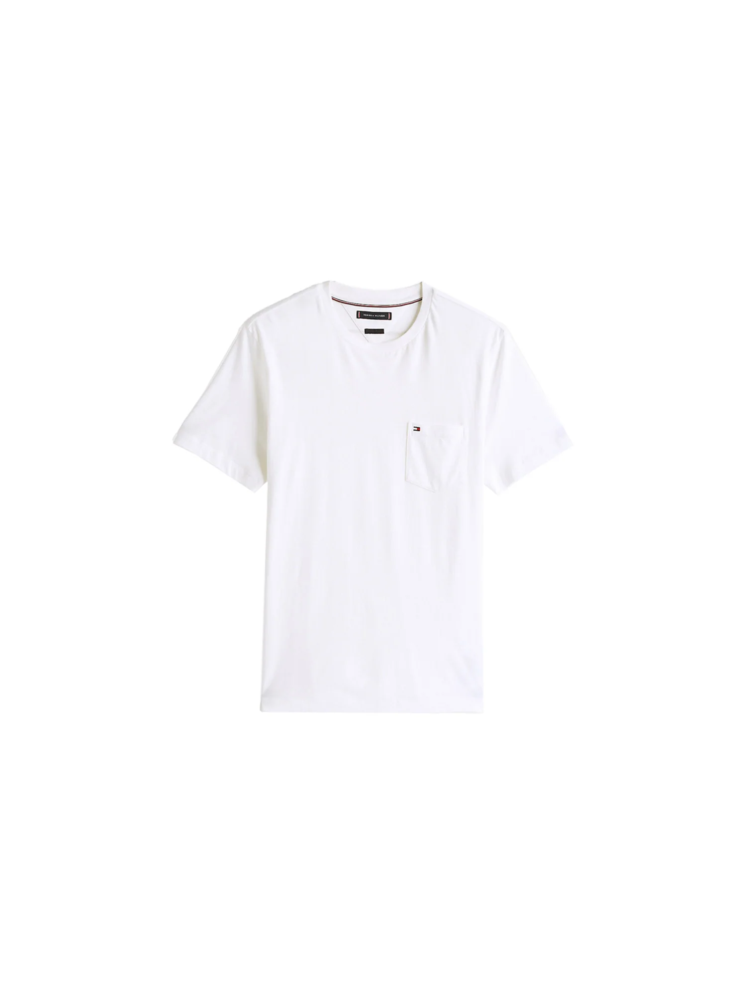 T-shirt regular fit con tasca sul petto bianco - Image 4