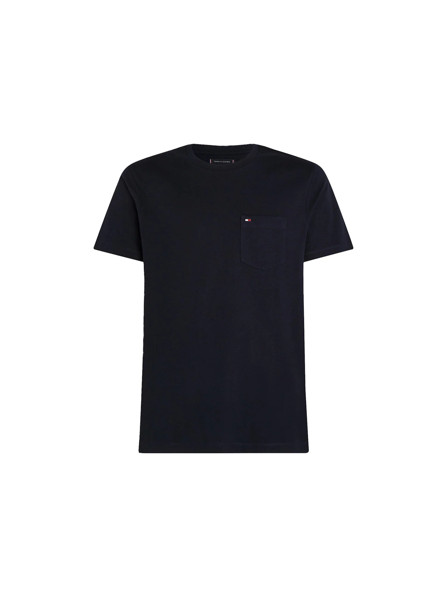 T-shirt regular fit con tasca sul petto blu - Image 4