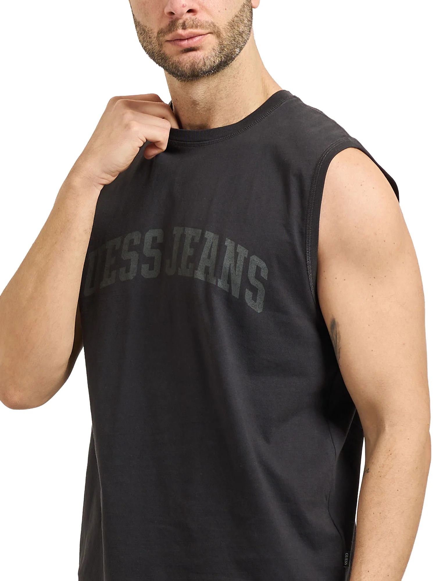 T-shirt Guess uomo Sman. Muscle nero - Image 3