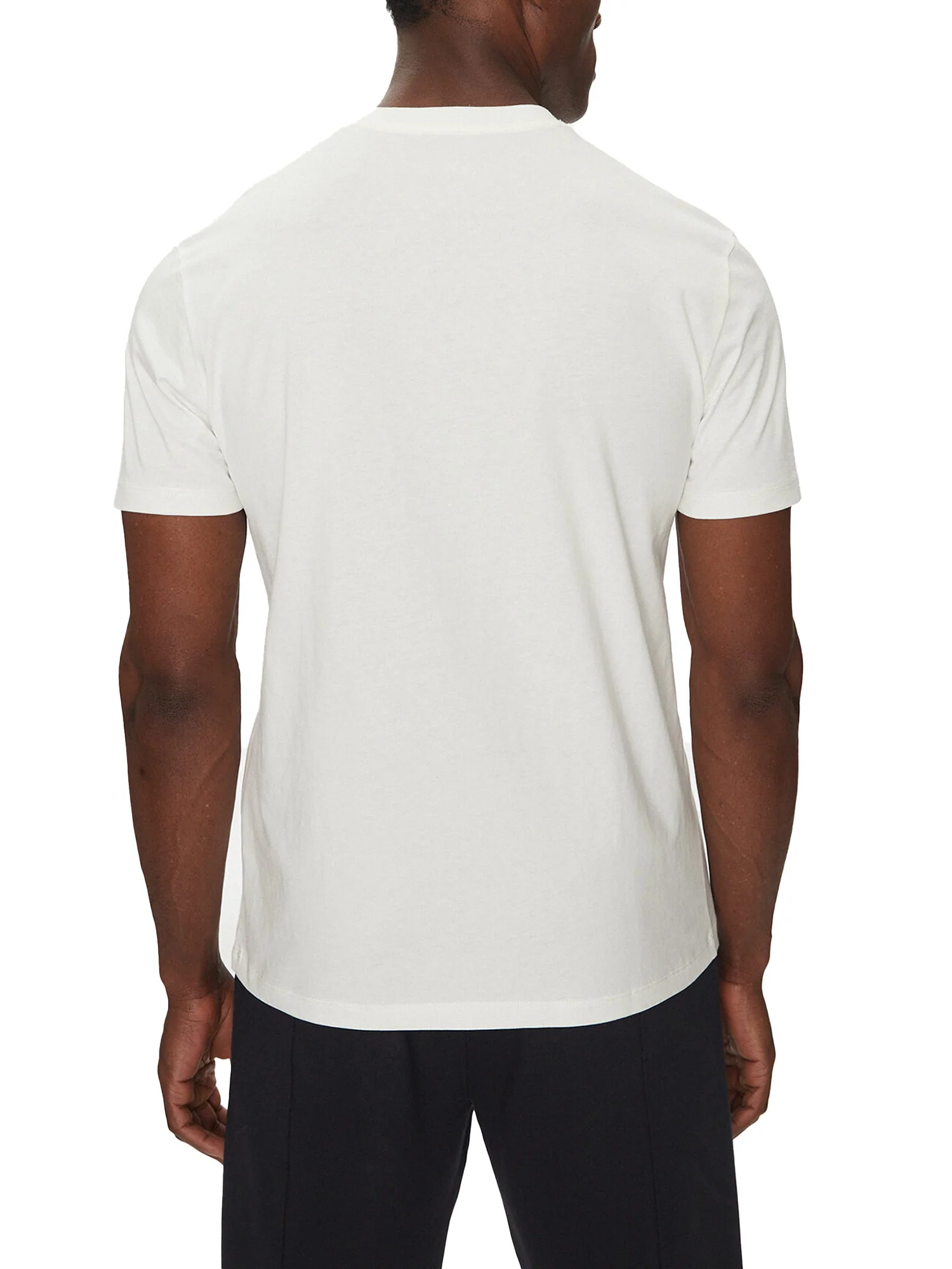 T-shirt stampa logo centrale bianco - Image 2