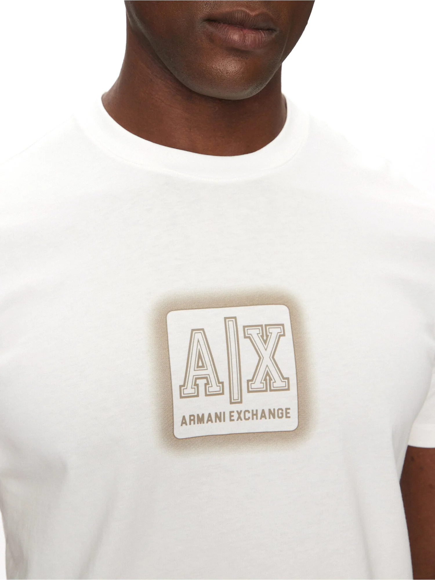 T-shirt stampa logo centrale bianco - Image 3
