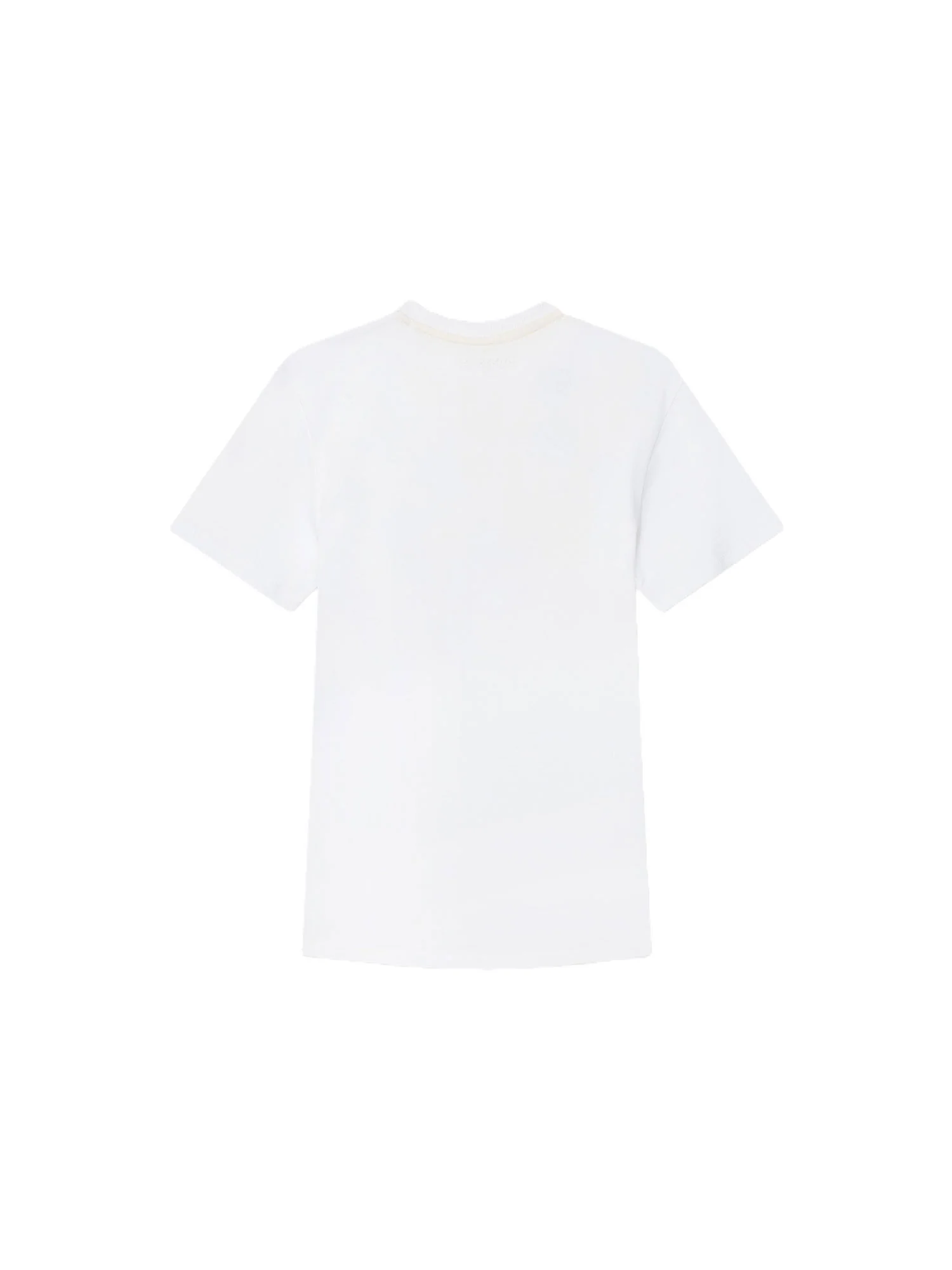 T-shirt stampa logo effetto brush bianco - Image 2