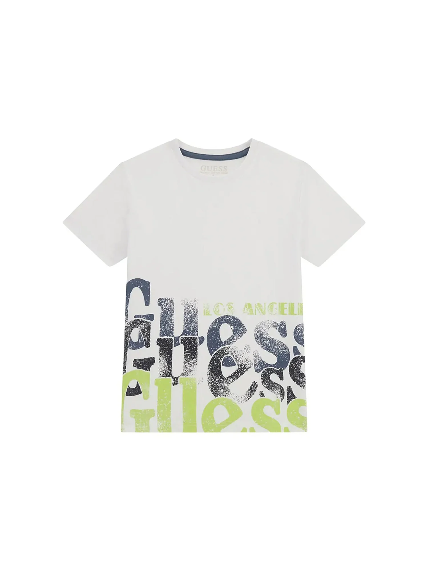 T-shirt stampa multilogo bianco