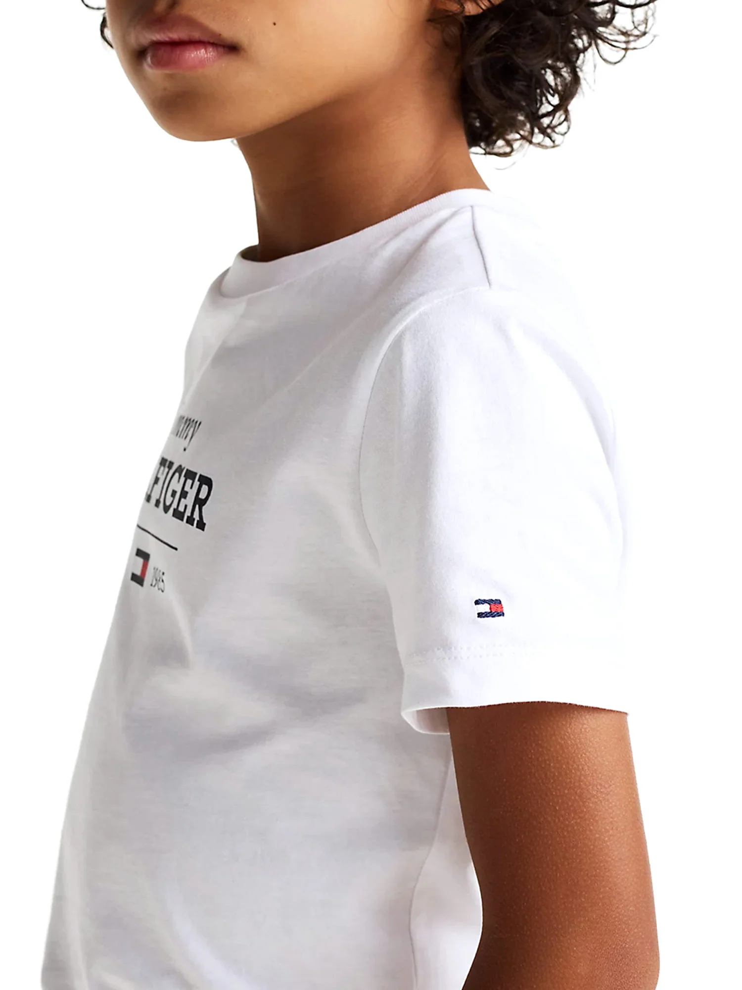 T-shirt teen 1985 Collection con logo bianco - Image 3
