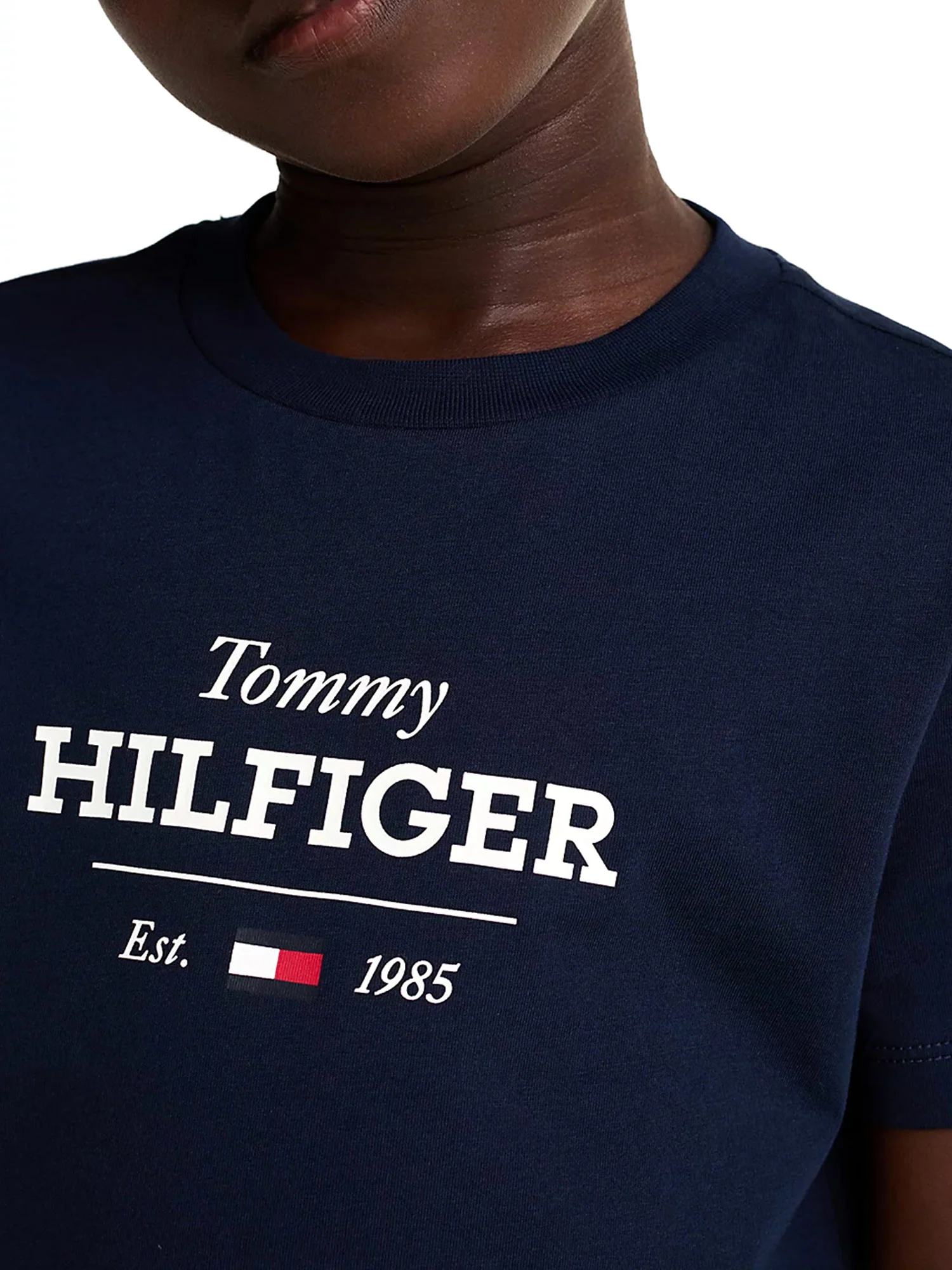 T-shirt teen 1985 Collection con logo blu - Image 3