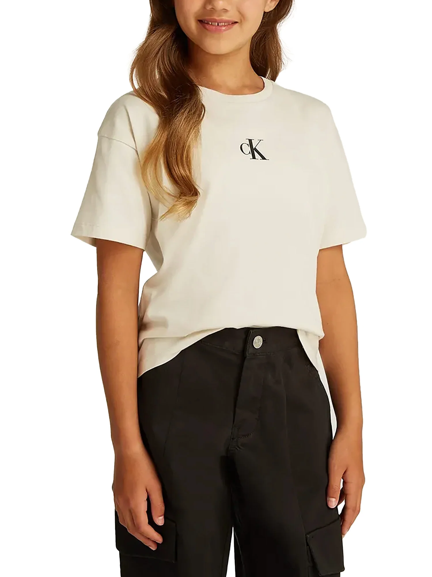 T-shirt teen logo boxy panna - Image 3