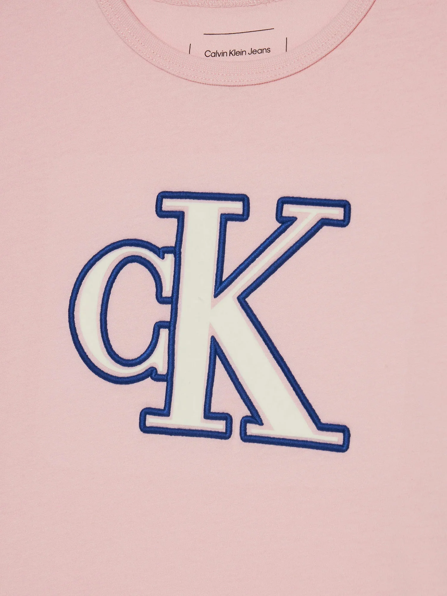 T-shirt teen logo monogram flock boxy rosa - Image 3