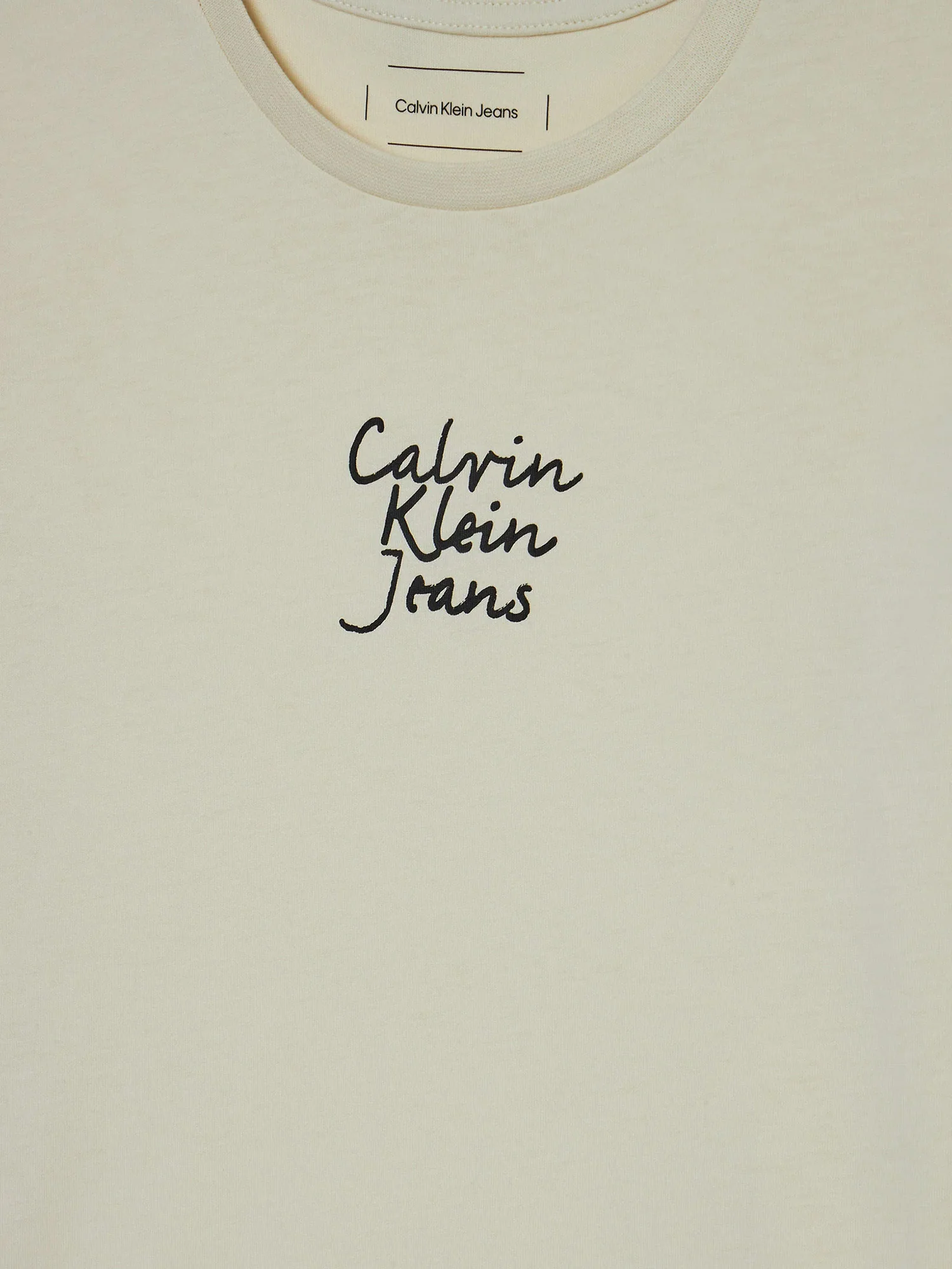 T-shirt teen slim fit logo handwriting panna - Image 3