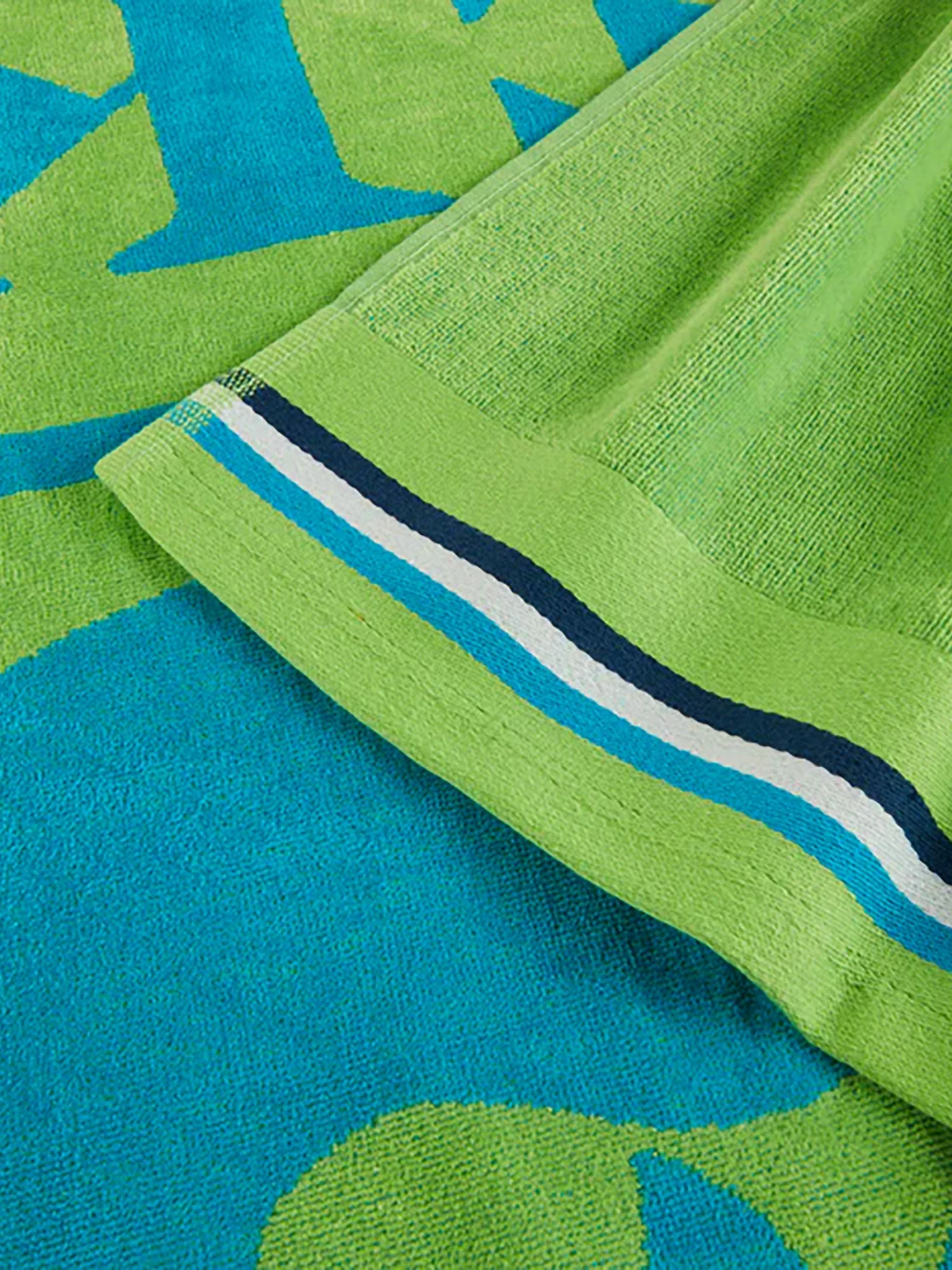 Telo mare Sundek uomo Classic Logo verde fluo - Image 2