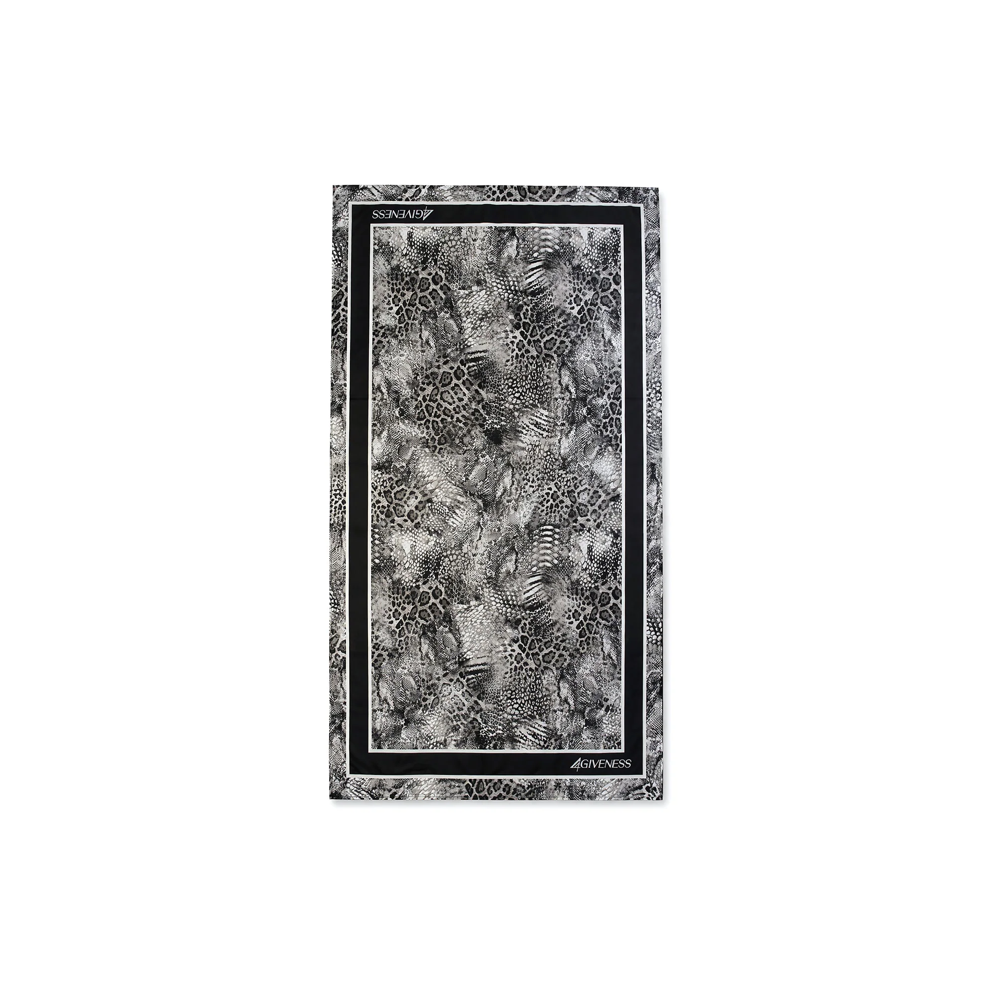 Telo mare 4Giveness donna fantasia animalier resort nero