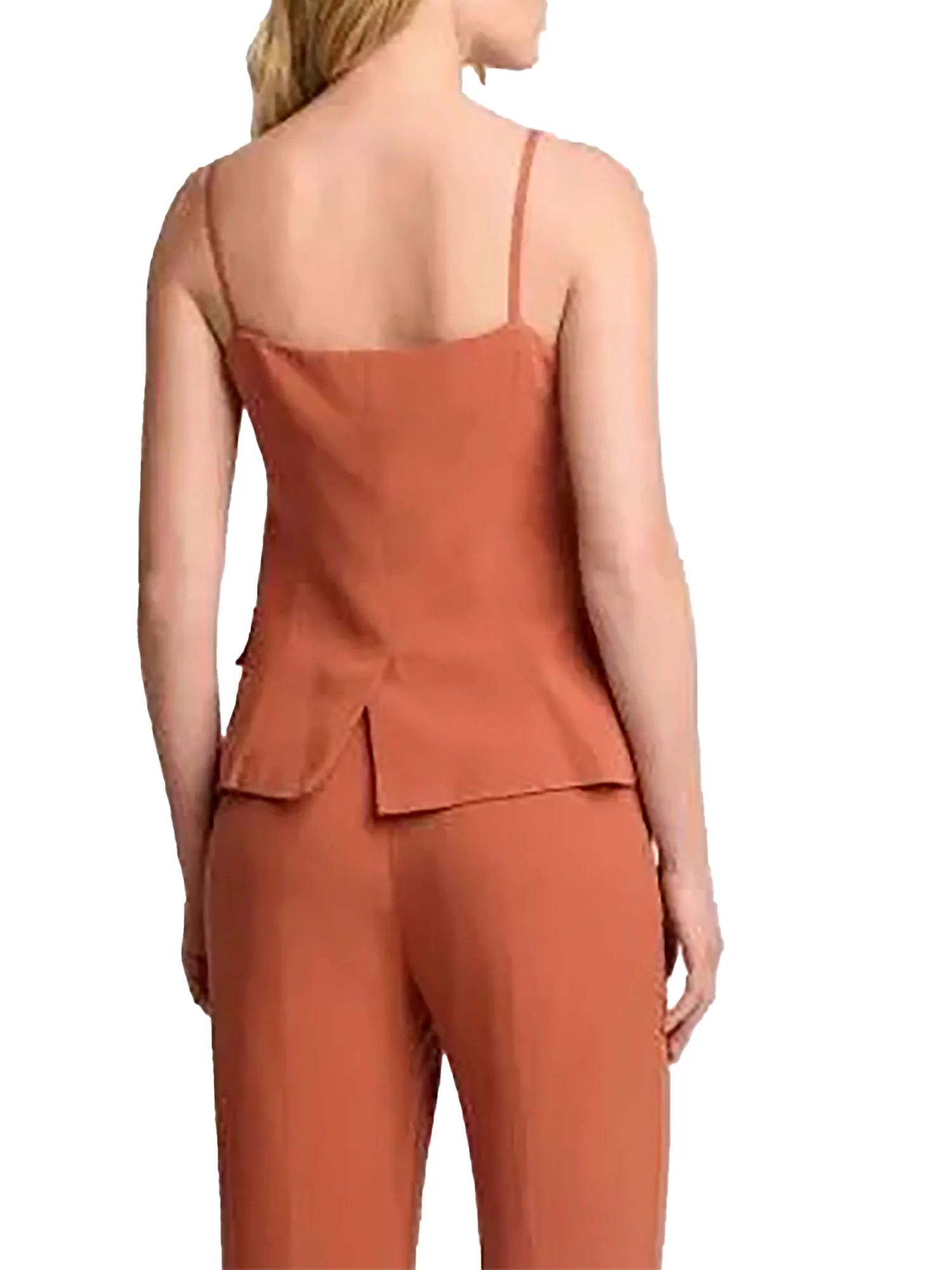 Top Kocca Donna con bottoni frontali coccio - Image 3