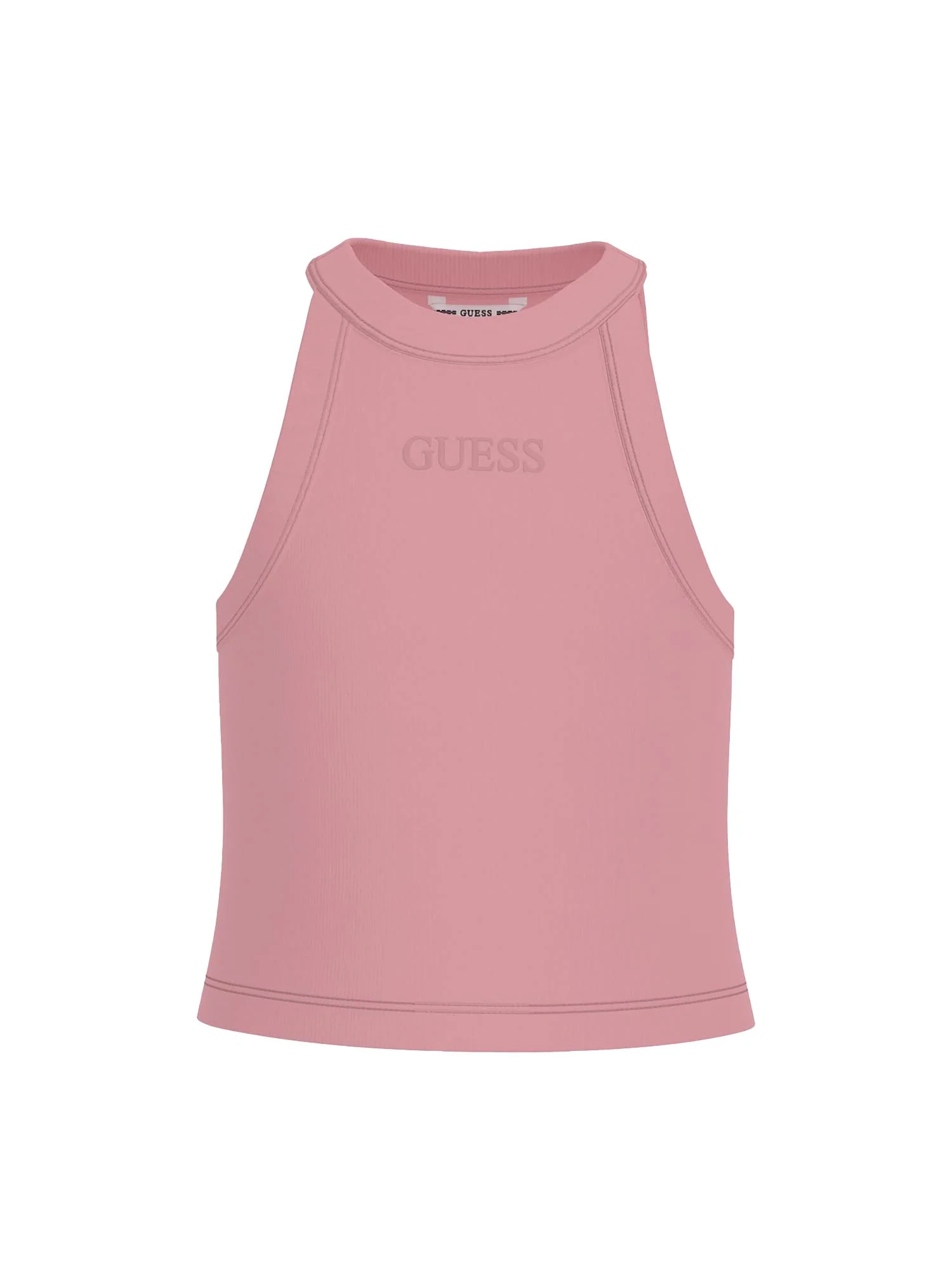 Top Guess Ragazza a costine rosa