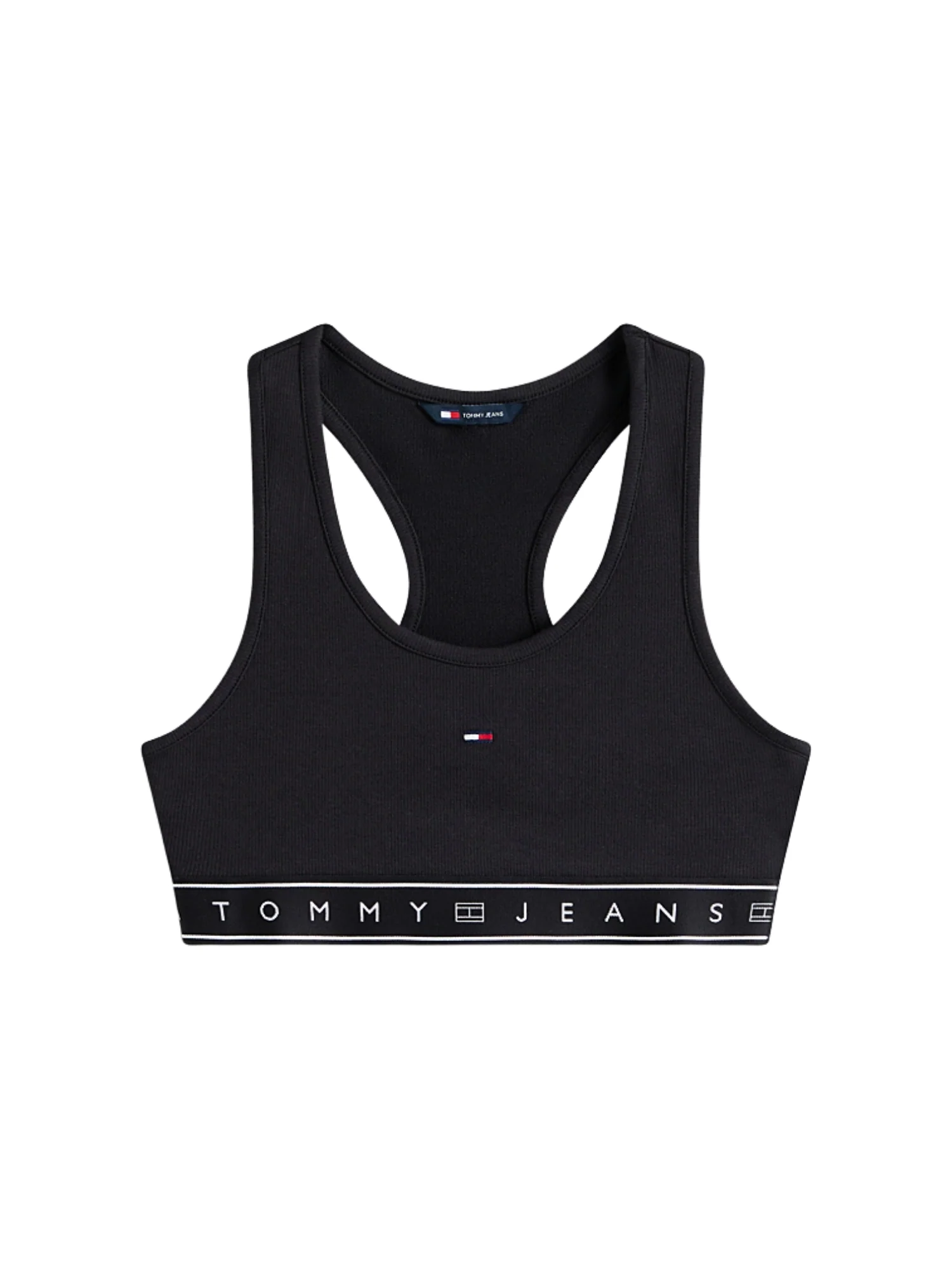 Top modello crop tape nero - Image 3