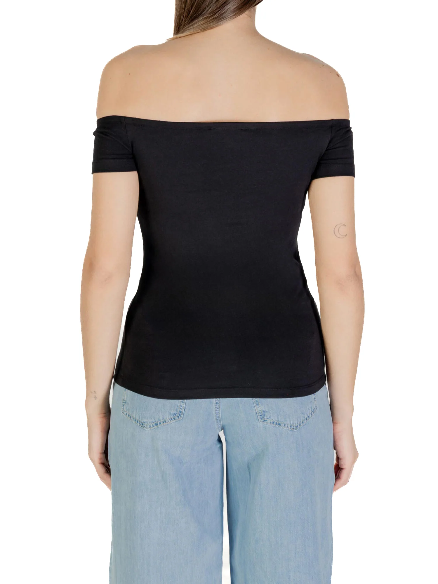 Top Calvin Klein  spalle scoperte e logo monogram nero - Image 8