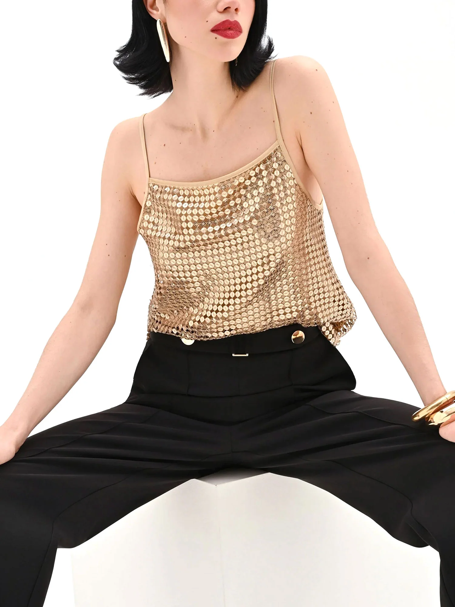Top Rinascimento Donna paillettes oro - Image 6