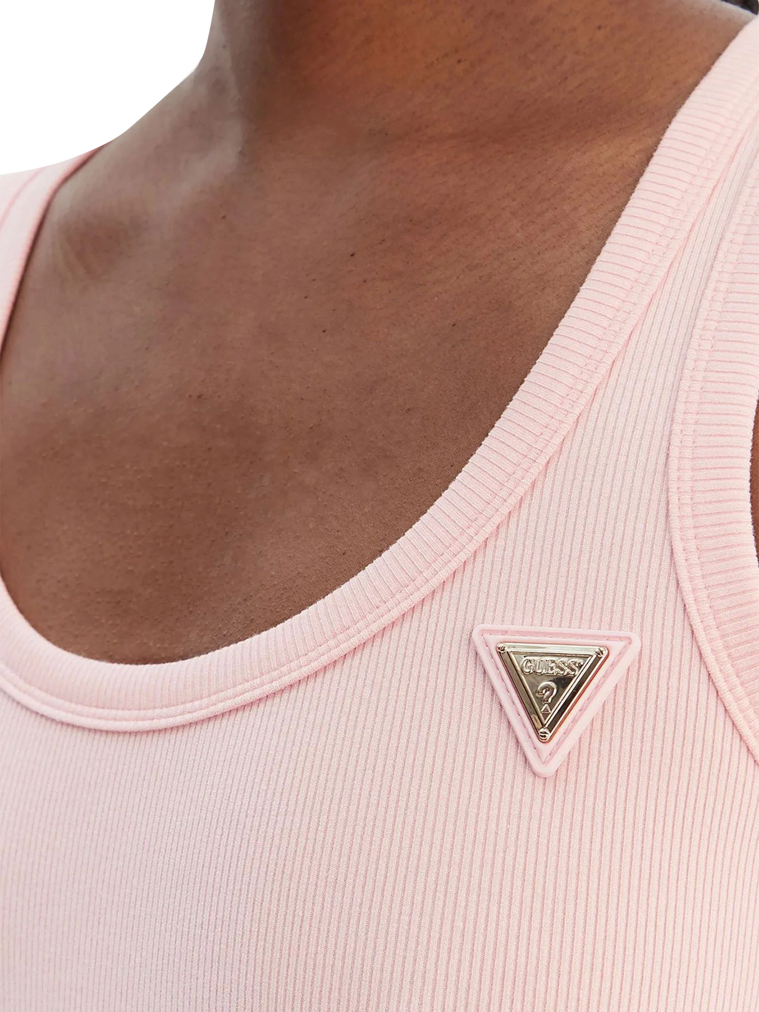 Top Guess Donna rib colette rosa - Image 3
