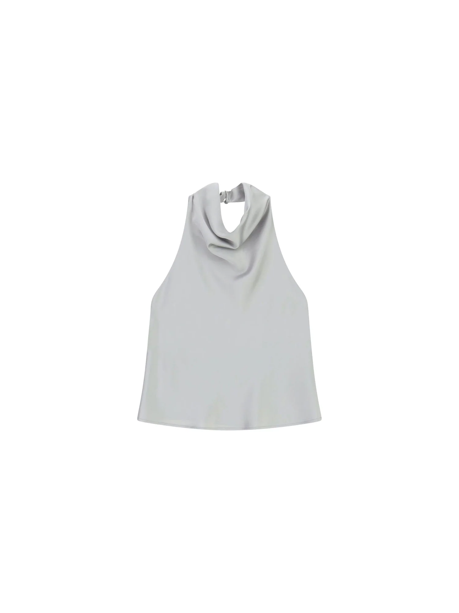 Top Imperial Donna con scollo halter satin Perla - Image 3
