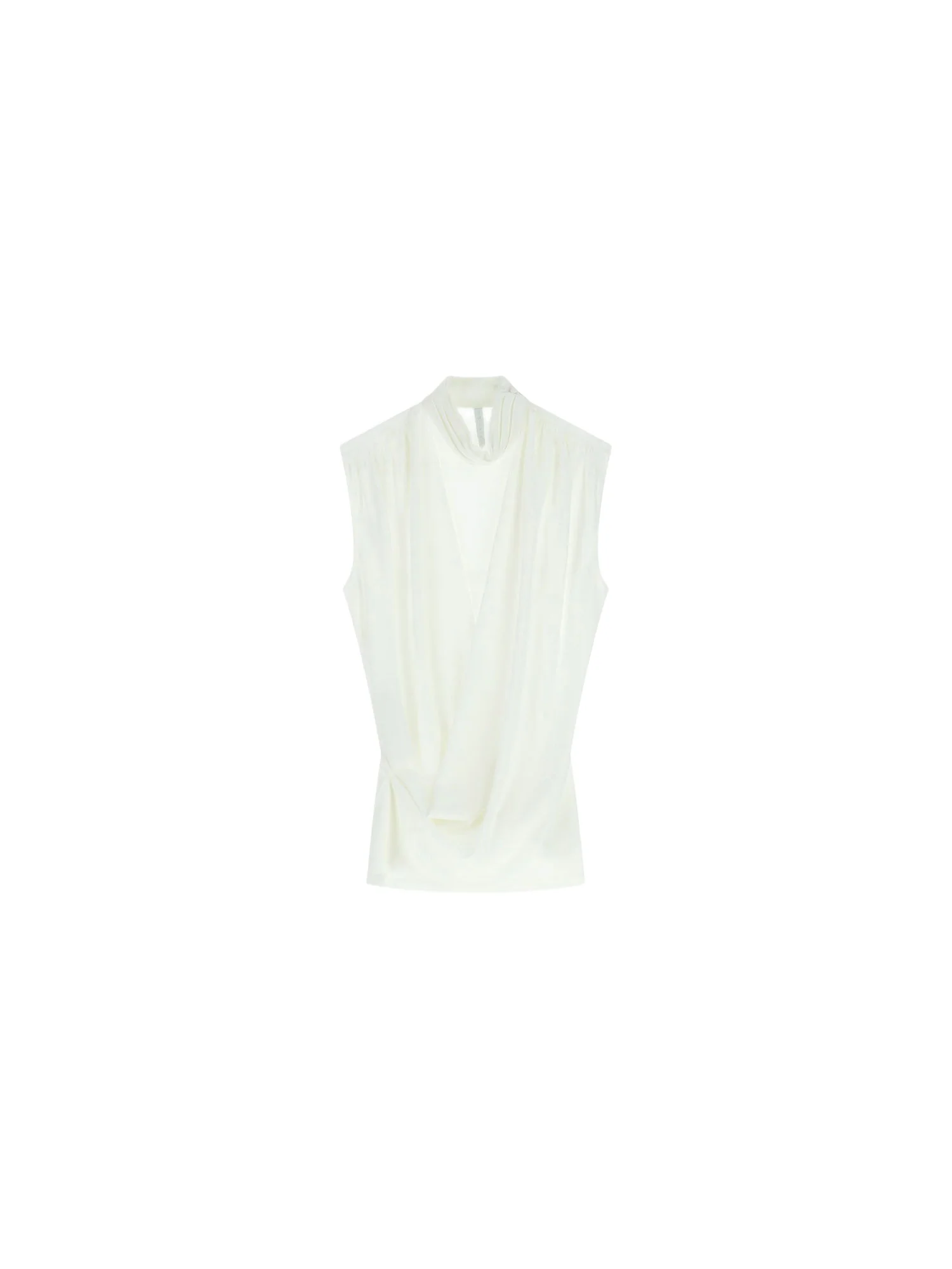 Top Imperial Donna con scollo a V incrociato Panna