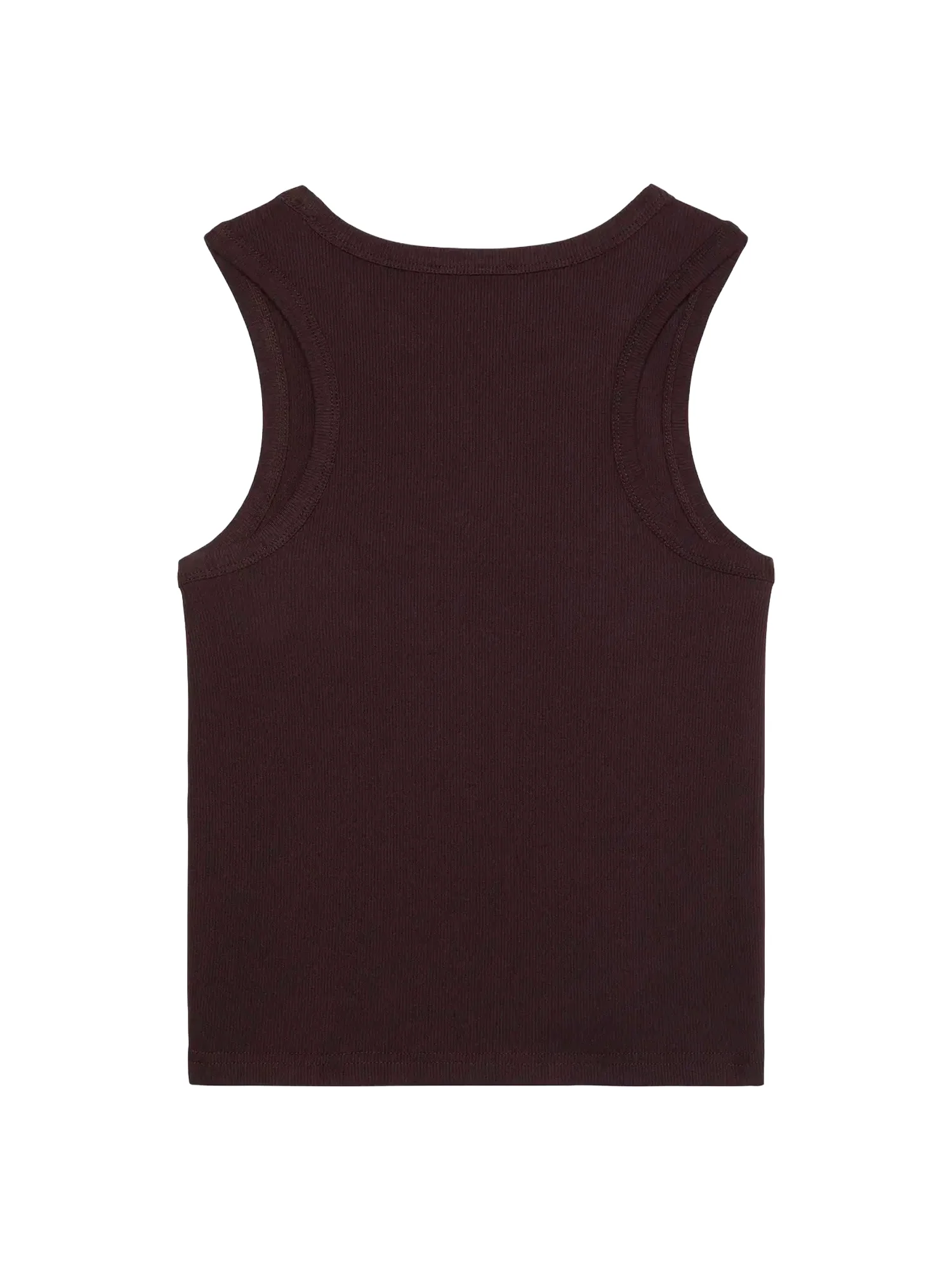 Top Calvin Klein Donna in costine di Cotone Moro - Image 2