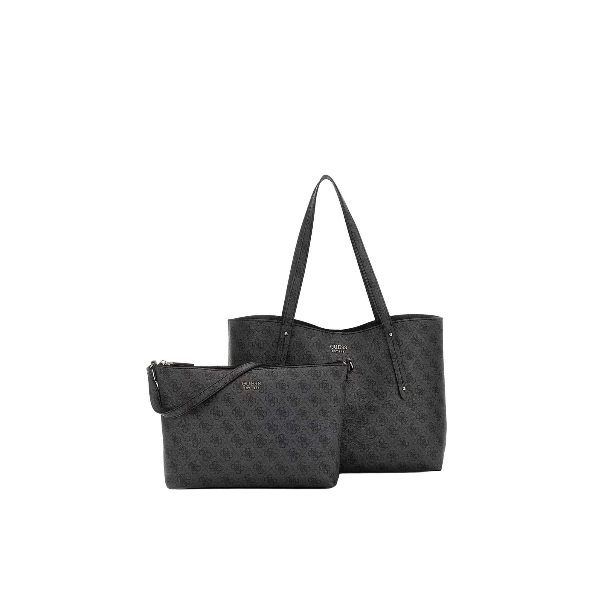 Borsa Tote Guess donna Brenton logo coal
