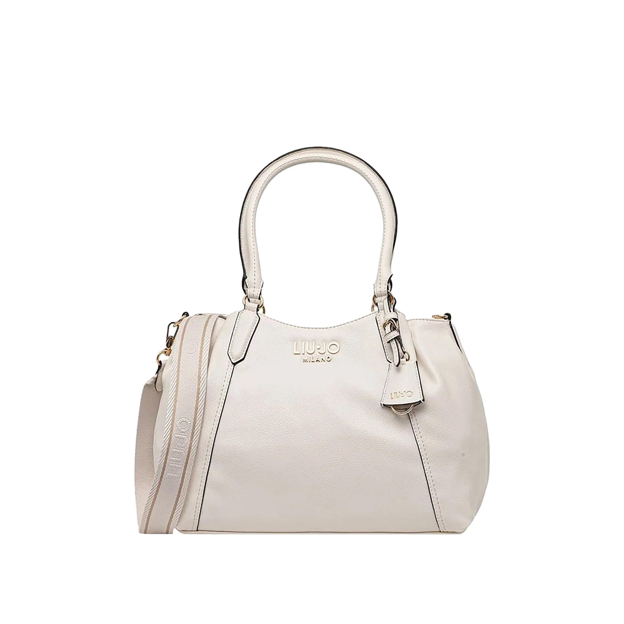 Borsa a spalla tote LiuJo donna L crema