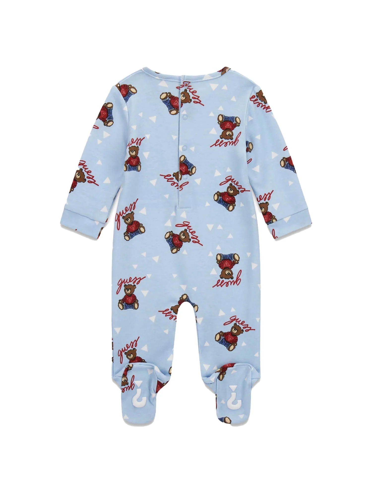 Tutina Guess Neonato logo allover bear blu - Image 2