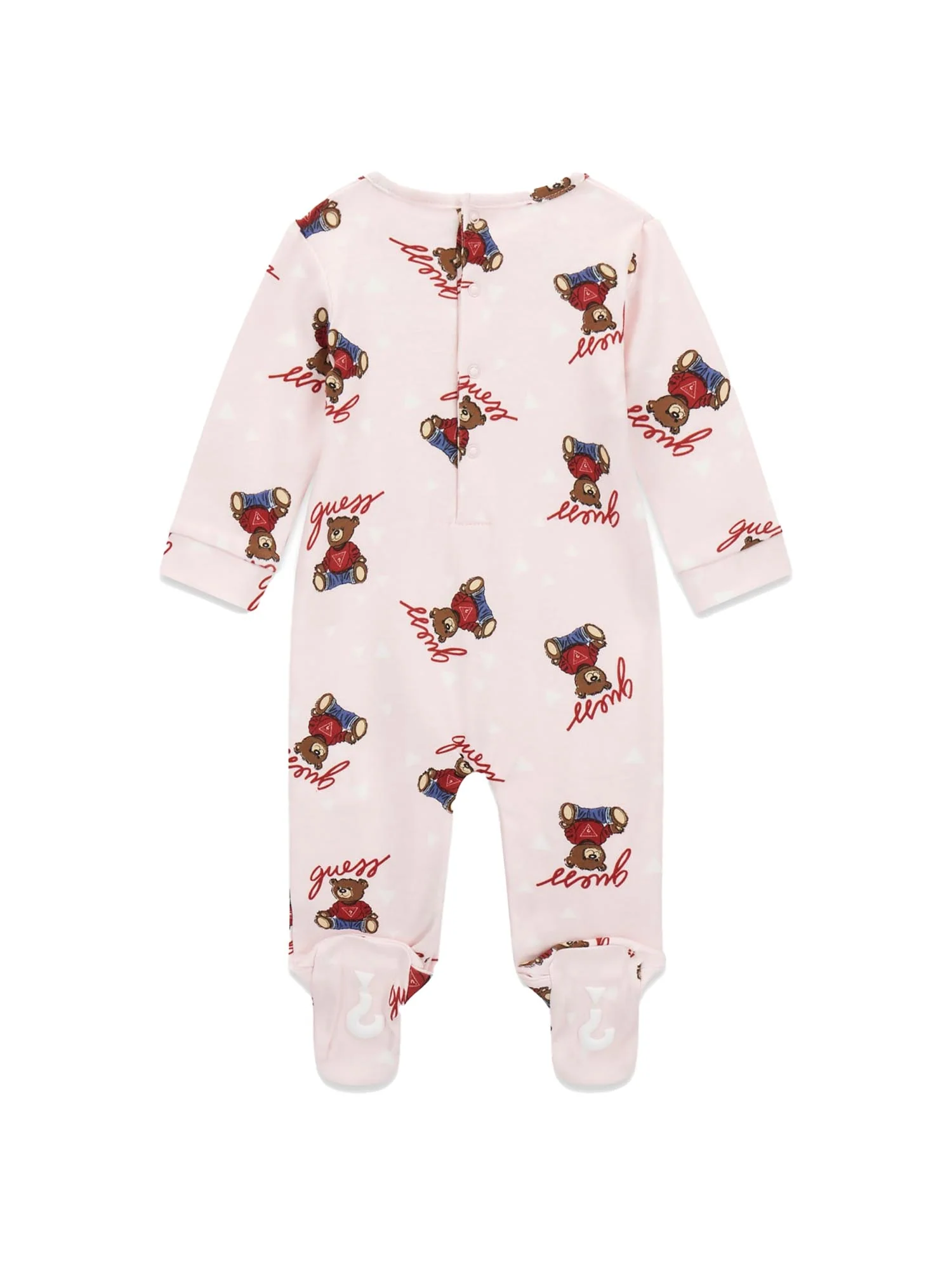 Tutina Guess Neonata logo allover bear rosa - Image 2